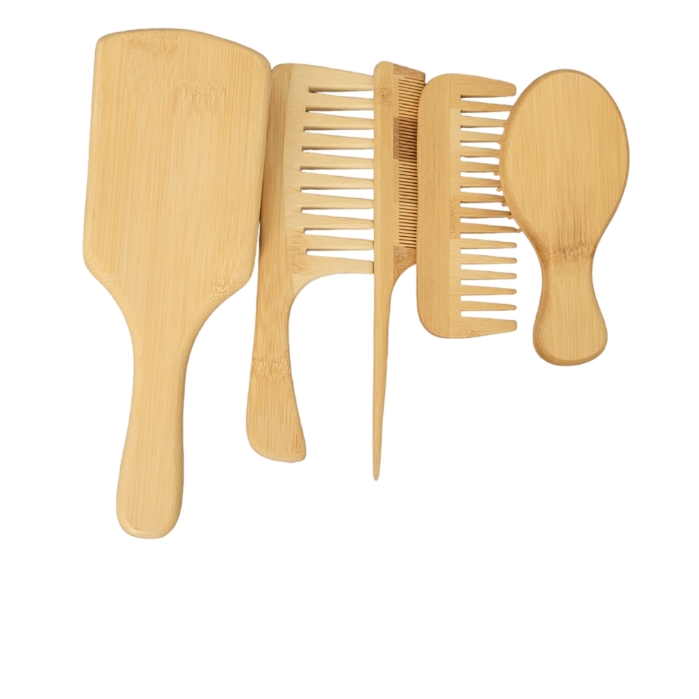 Bamboo Professional Hair Brush 5 piece